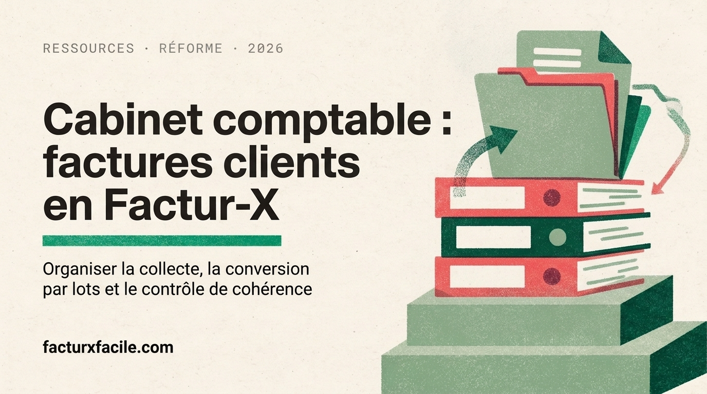 Cabinet comptable: factures clients en Factur-X