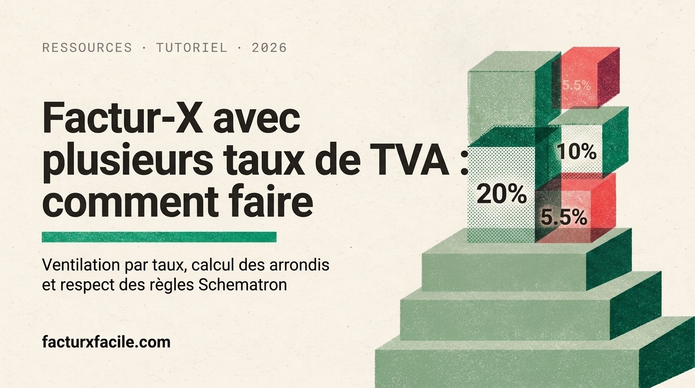 Factur-X avec plusieurs taux de TVA: comment faire
